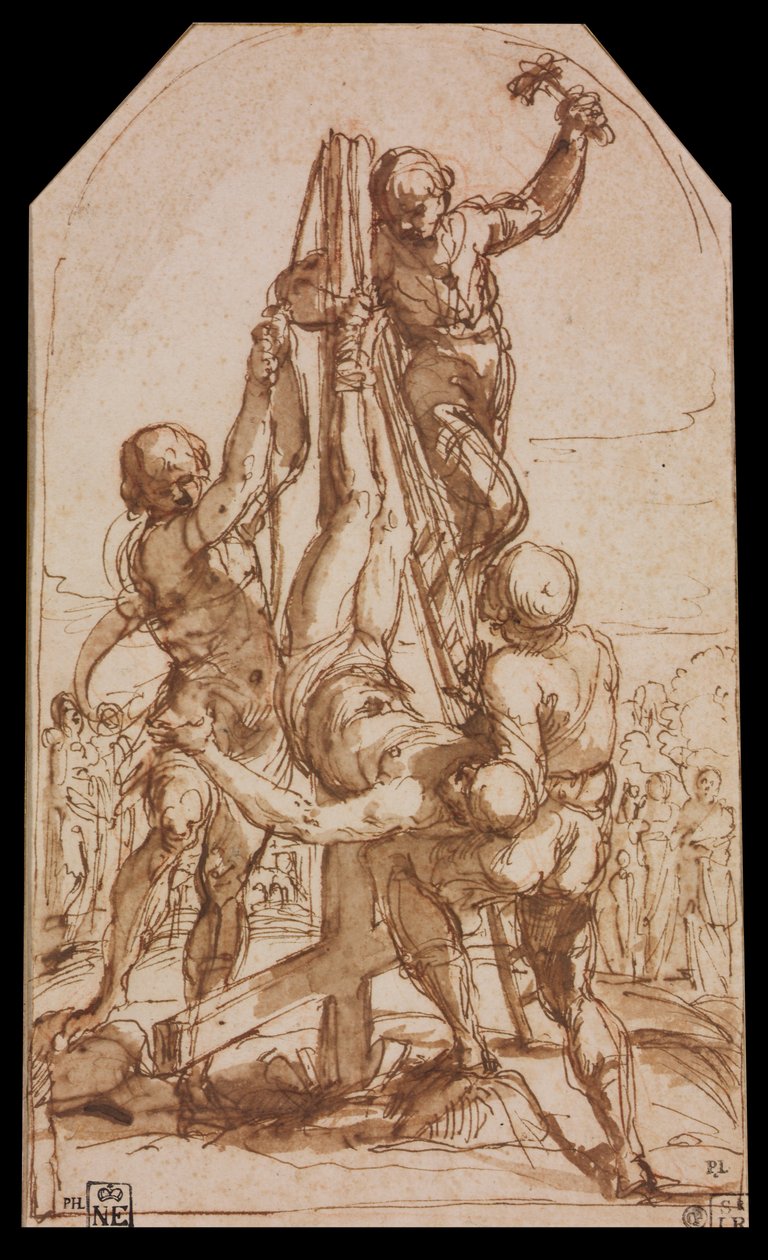 Kruisiging van Sint-Pieter door Guido Reni