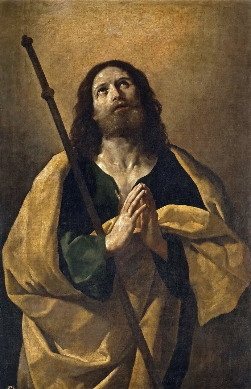 Apostel Sint Jacobus de Meerdere, 1618-1622 door Guido Reni