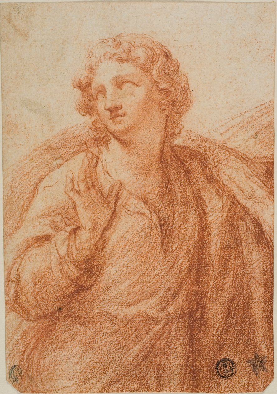 Halflang gedrapeerd figuur door Guido Reni