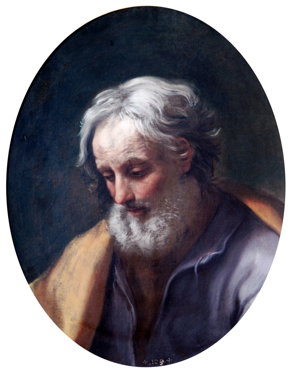 Hoofd van St. Joseph door Guido Reni