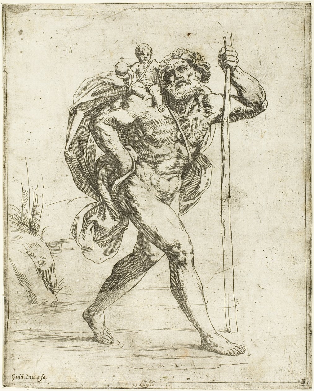 Sint Christoffel door Guido Reni