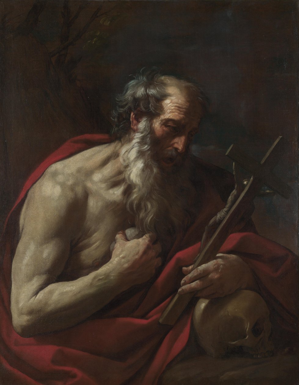Heilige Jeroen door Guido Reni