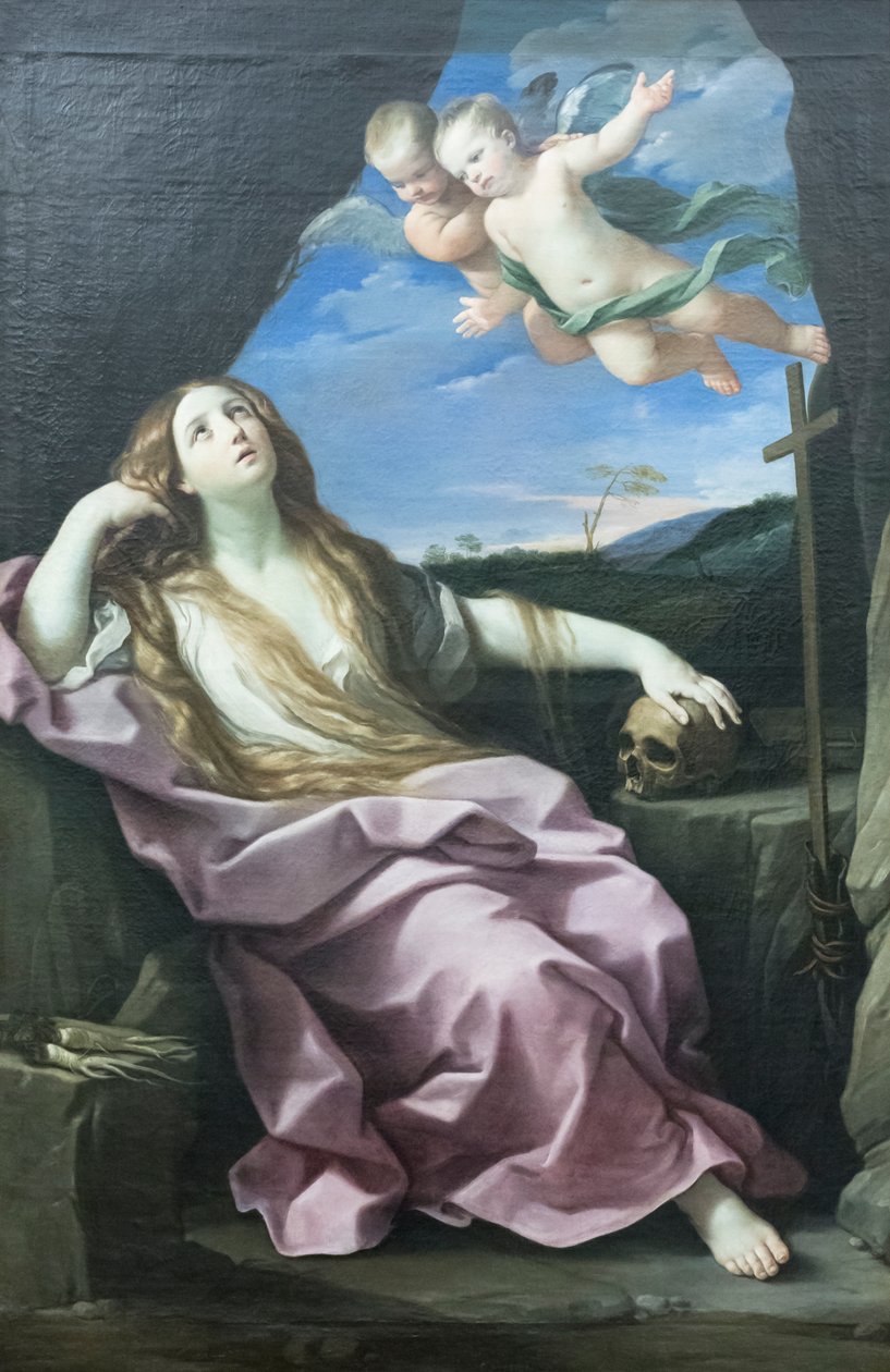 Sint Maria Magdalena boetvaardig door Guido Reni