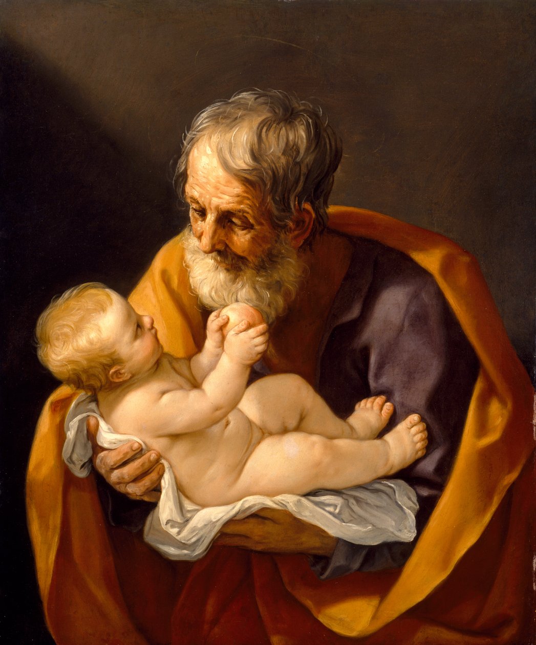 St. Jozef en het Christuskind, 1634-40 door Guido Reni