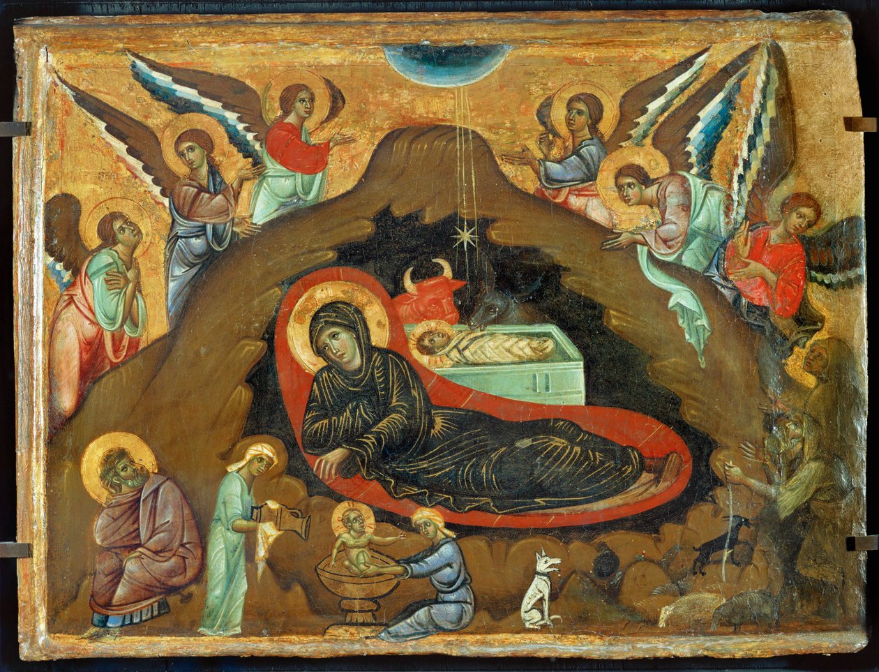 Kerststal (hout) door Guido da Siena