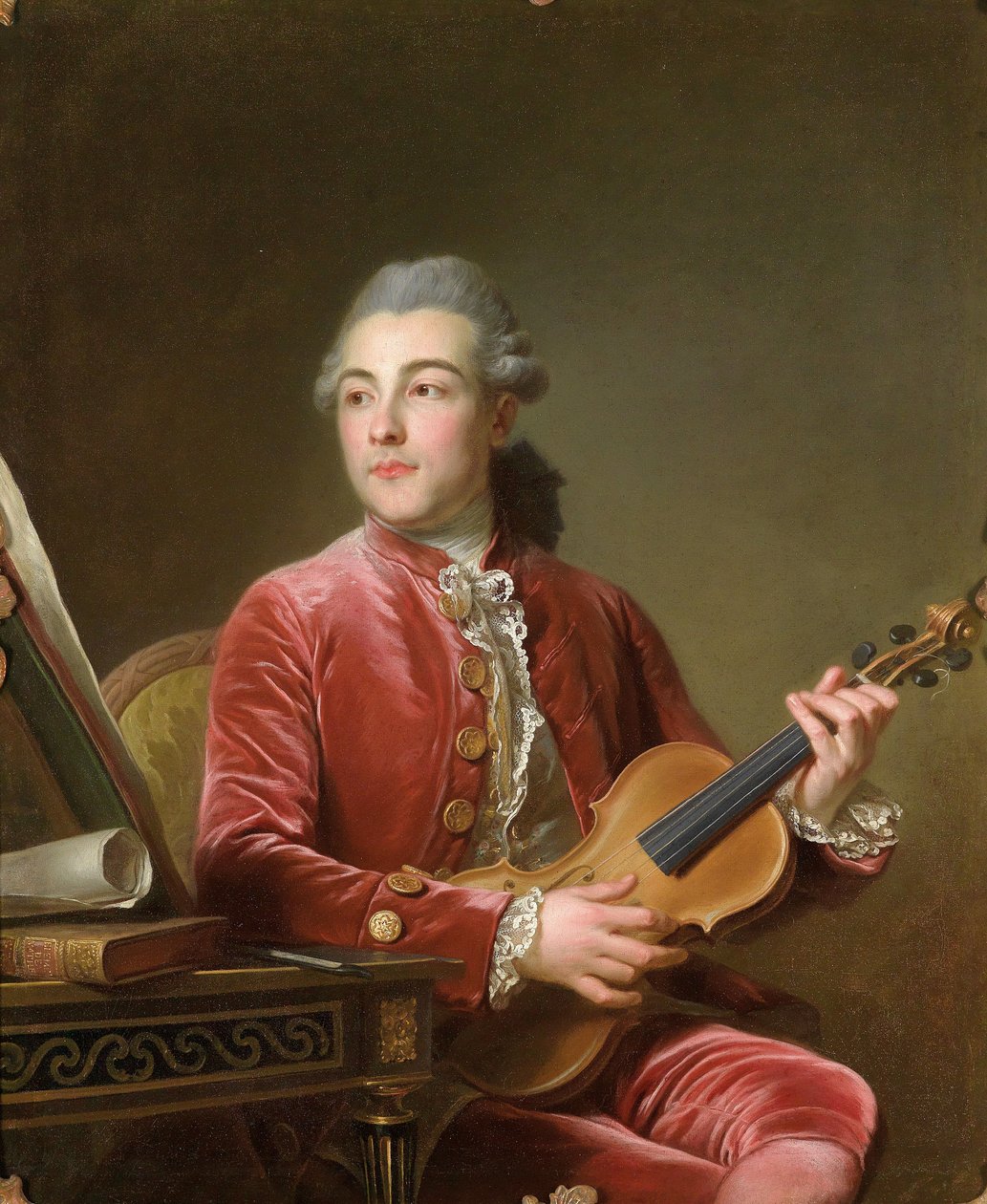 Heer met viool door Guillaume Voiriot