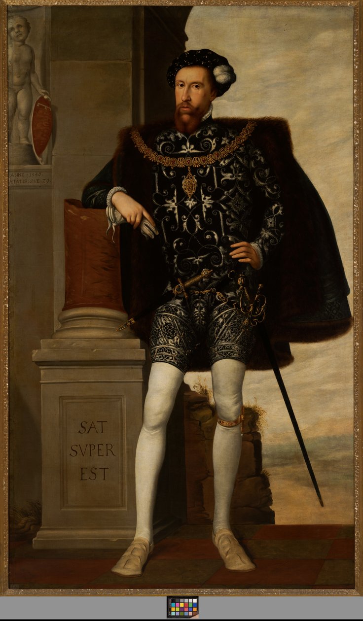 Henry Howard, Graaf van Surrey (1517-1547) door Guillaume (after) Scrots