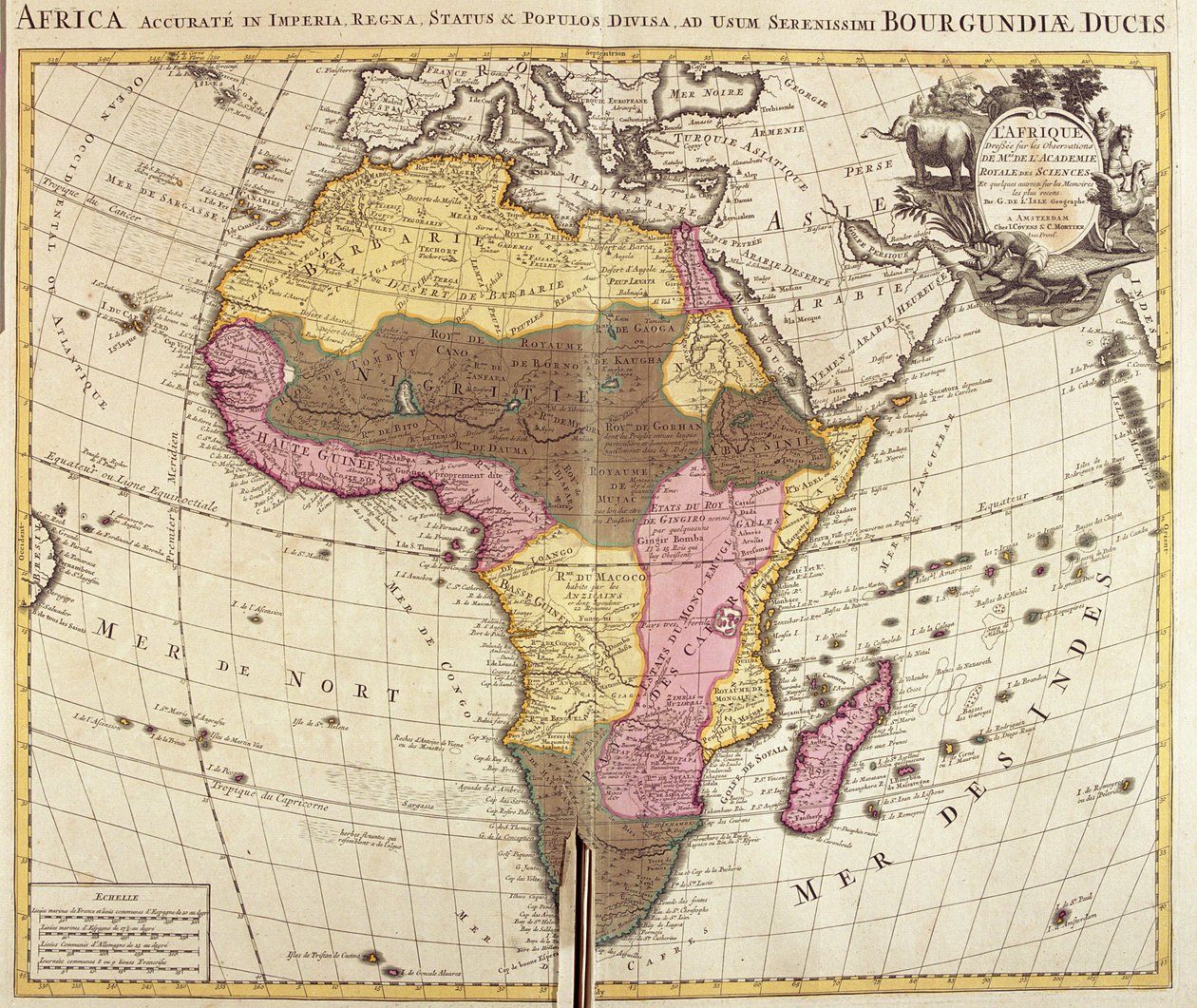 Afrika door Guillaume Delisle