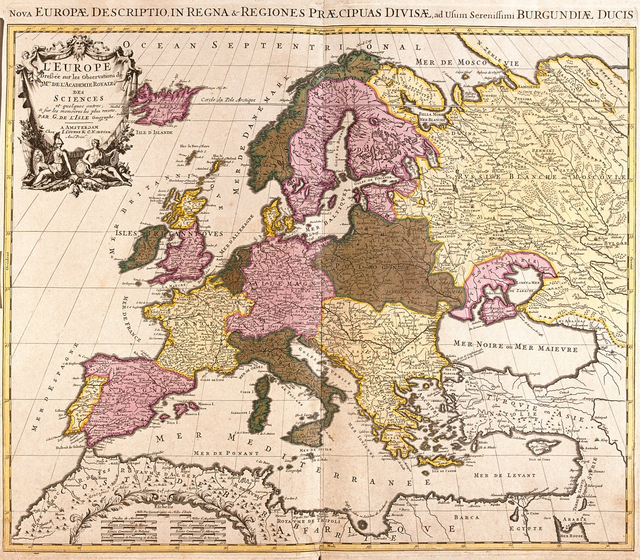Europa door Guillaume Delisle