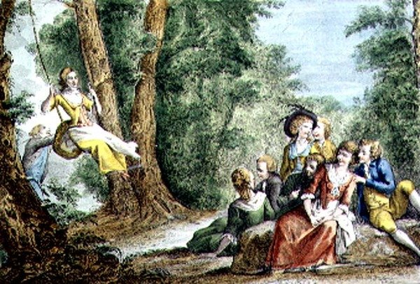 Florentijnse Spelen, de Schommel door Guiseppe Piattoli