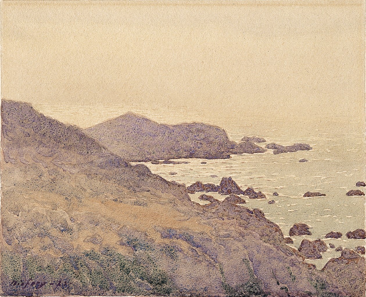 Kust van Californië door Gunnar Widforss