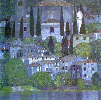 Kerk in Cassone door Gustav Klimt