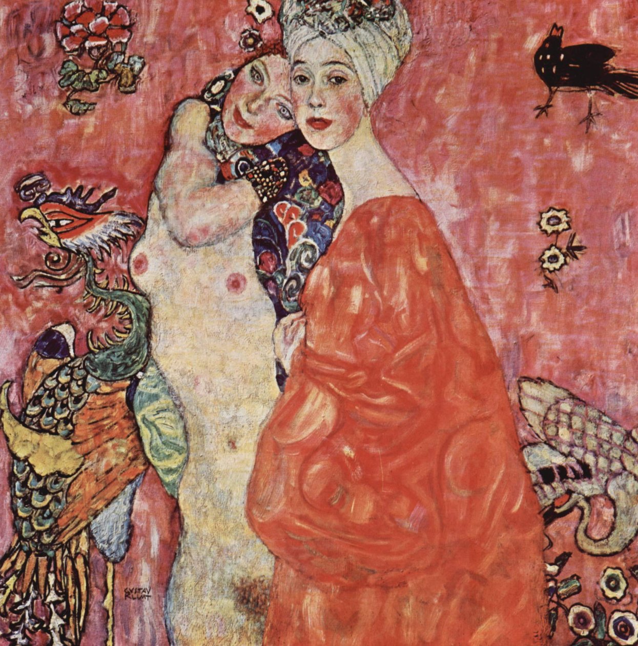 De vriendinnen door Gustav Klimt