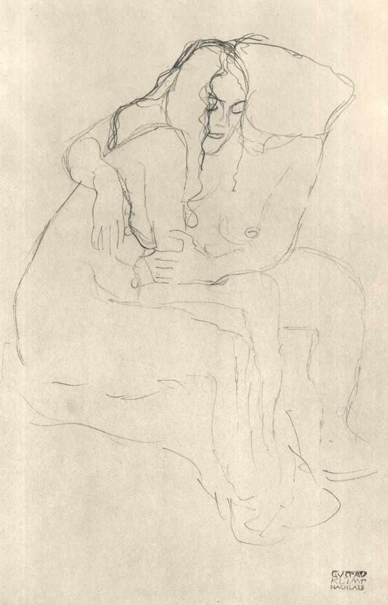 Vriendinnen door Gustav Klimt