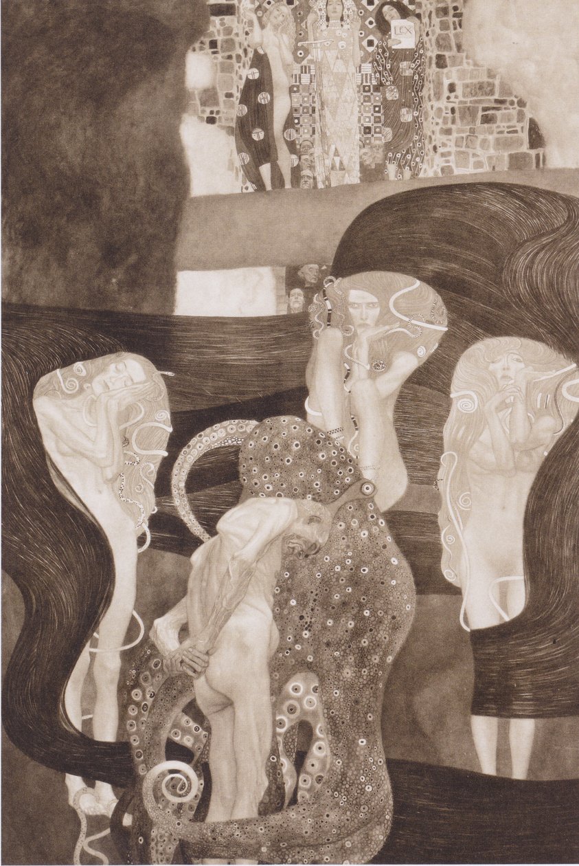 Jurisprudentie 1903-1907 door Gustav Klimt