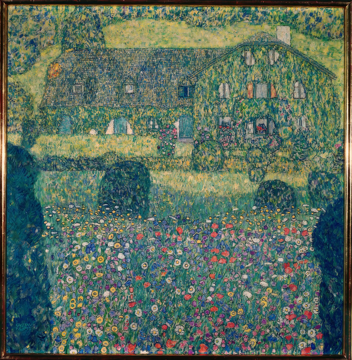 Landhuis aan de Attersee door Gustav Klimt