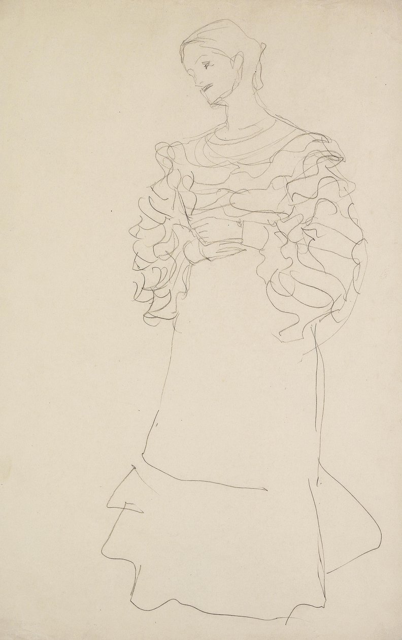Magda Mautner-Markhof studie door Gustav Klimt