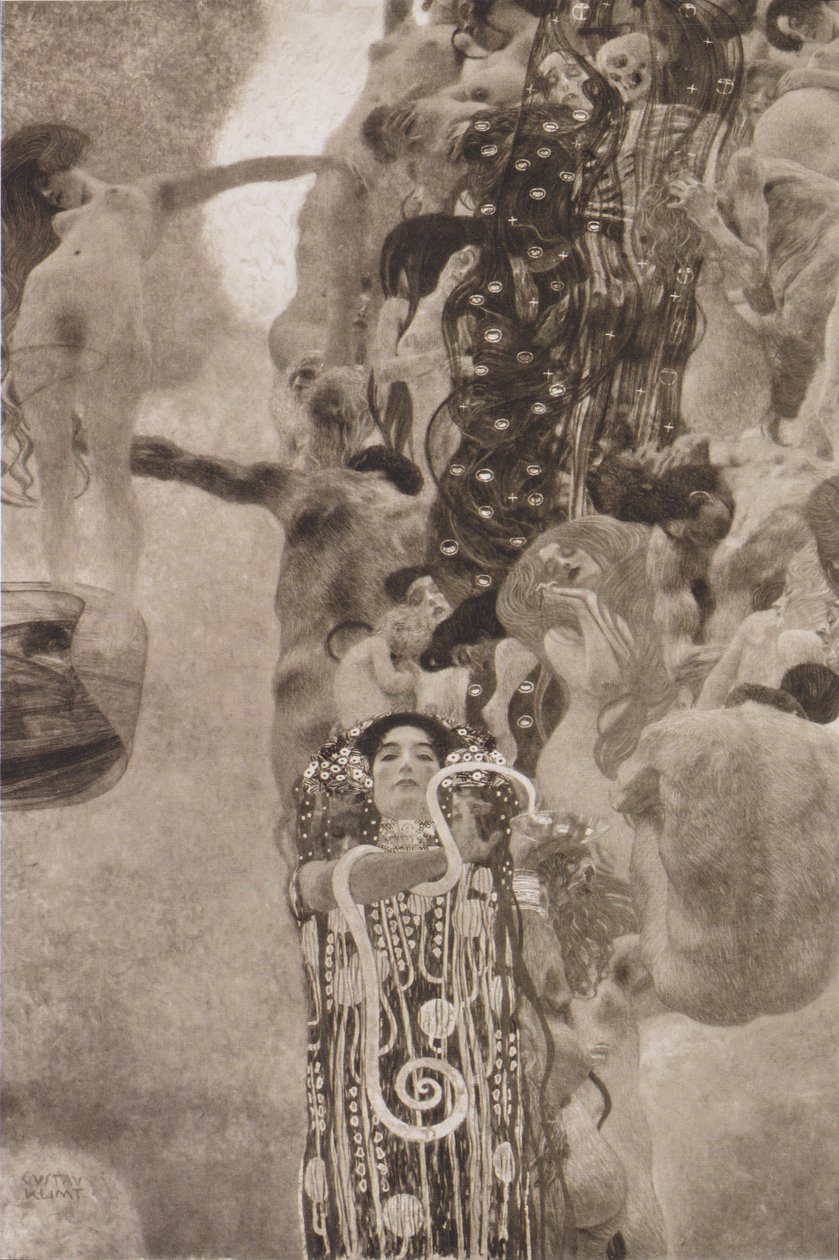 Geneeskunde 1901-1907 door Gustav Klimt