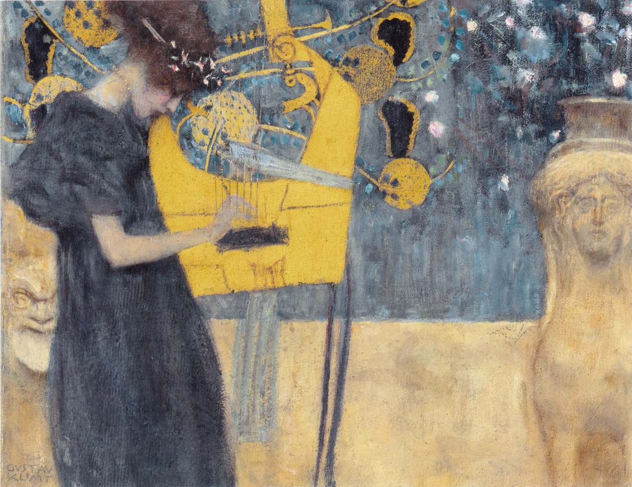 Muziek 1 door Gustav Klimt