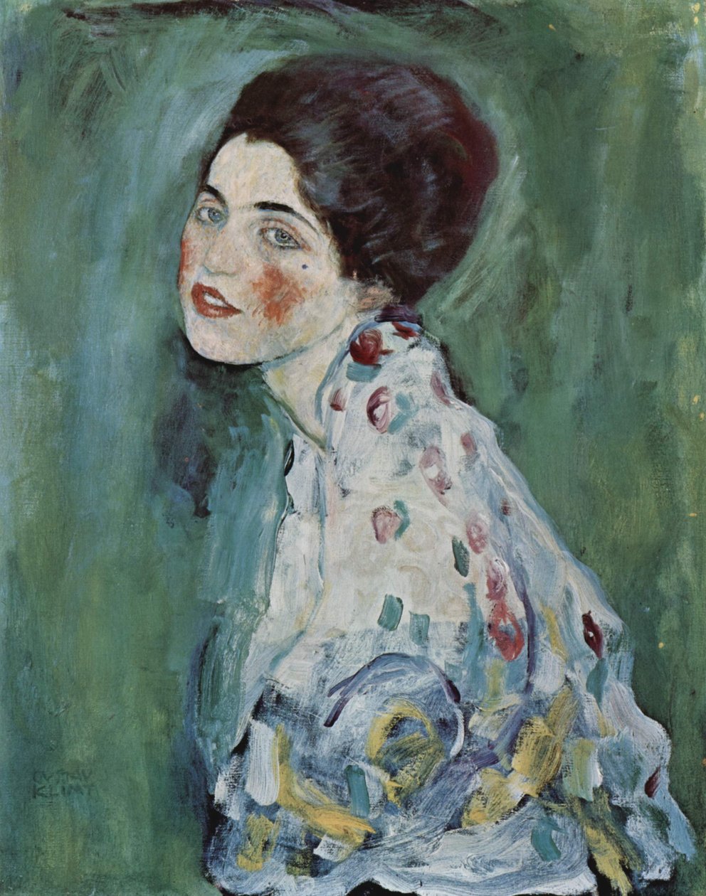 Portret van een dame door Gustav Klimt