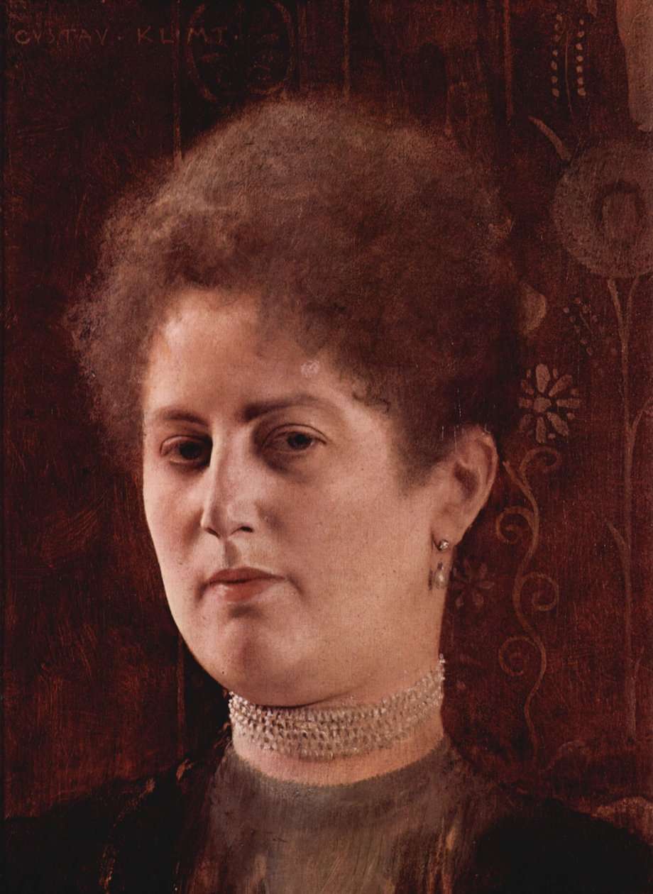 Portret van een vrouw door Gustav Klimt
