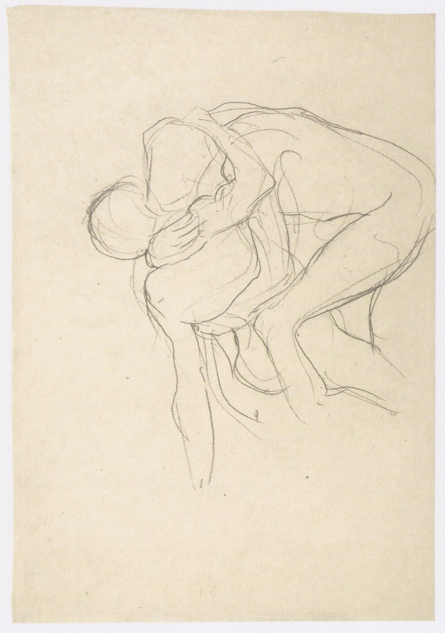 Worstelaars door Gustav Klimt
