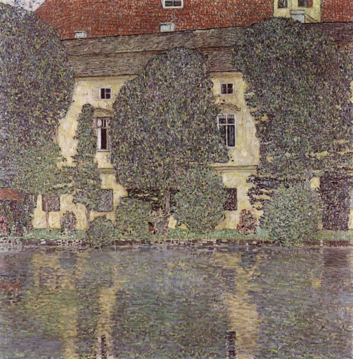 Kasteel Kammer aan de Attersee door Gustav Klimt