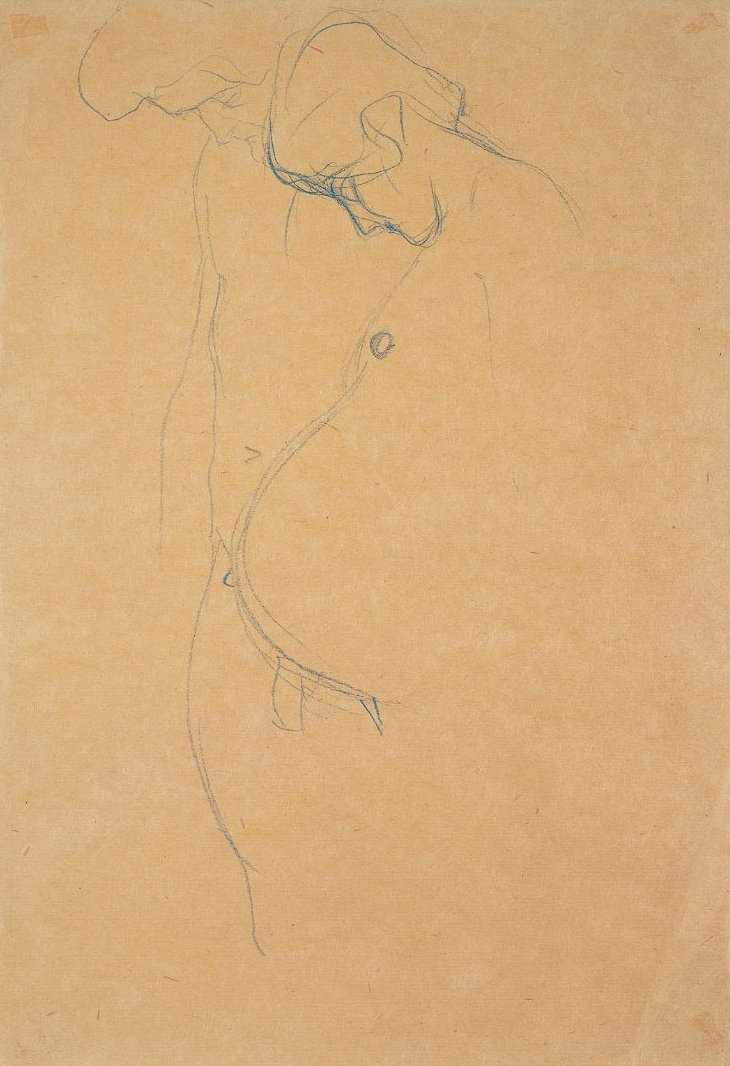 Zwangere met man door Gustav Klimt