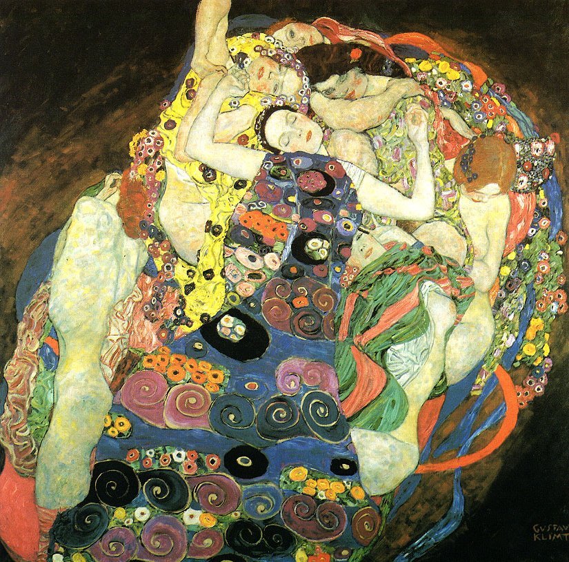 De Maagden door Gustav Klimt