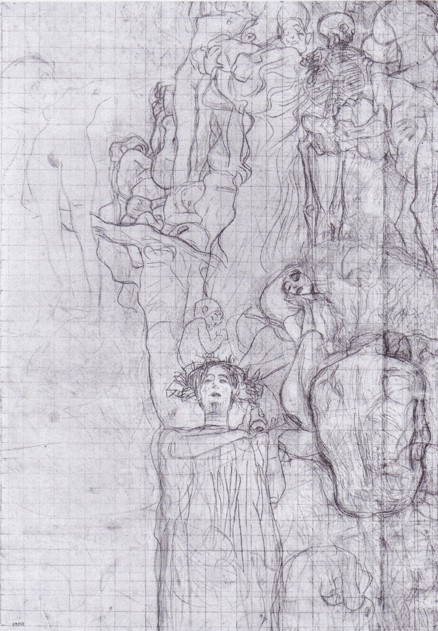 Overdrachtschets van de geneeskunde door Gustav Klimt