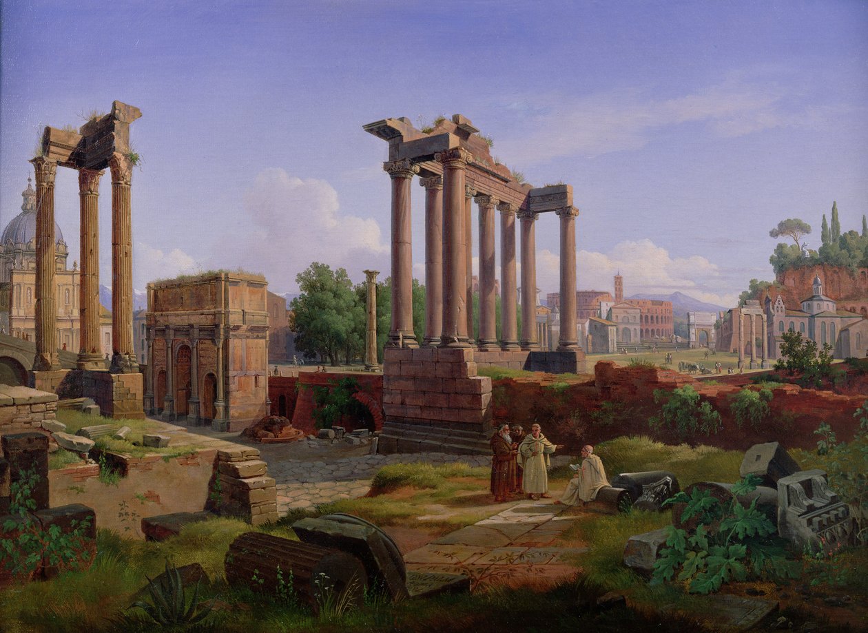 Het Forum, Rome door Gustaf Wilhelm Palm