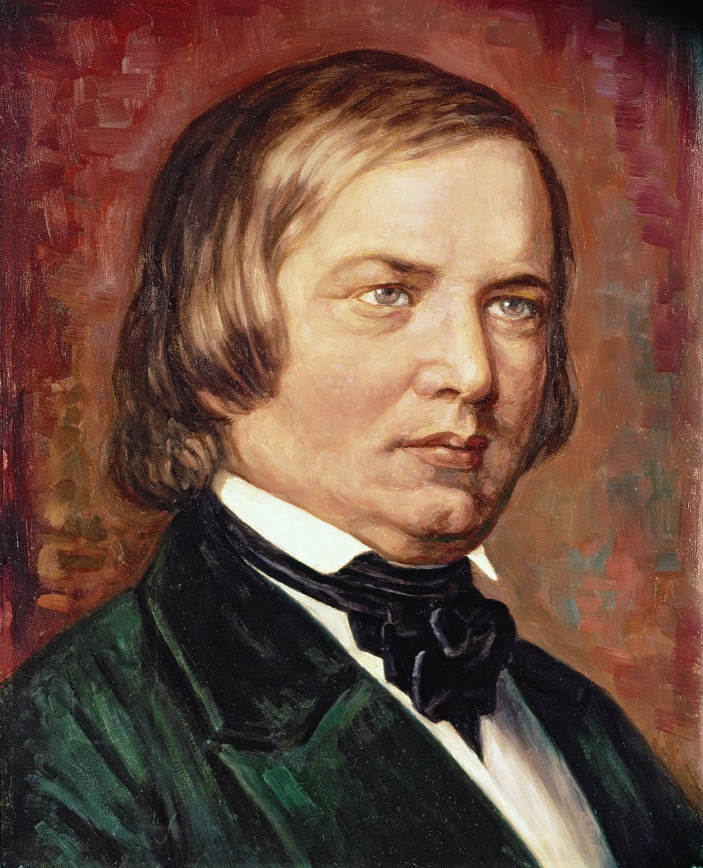 Portret van Robert Schumann (1810-1856) door Gustav Zerner
