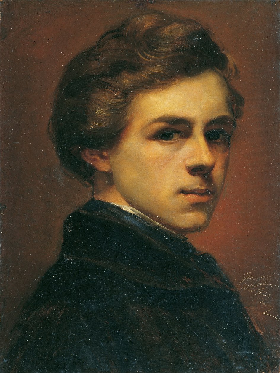 Zelfportret door Gustav Gaul