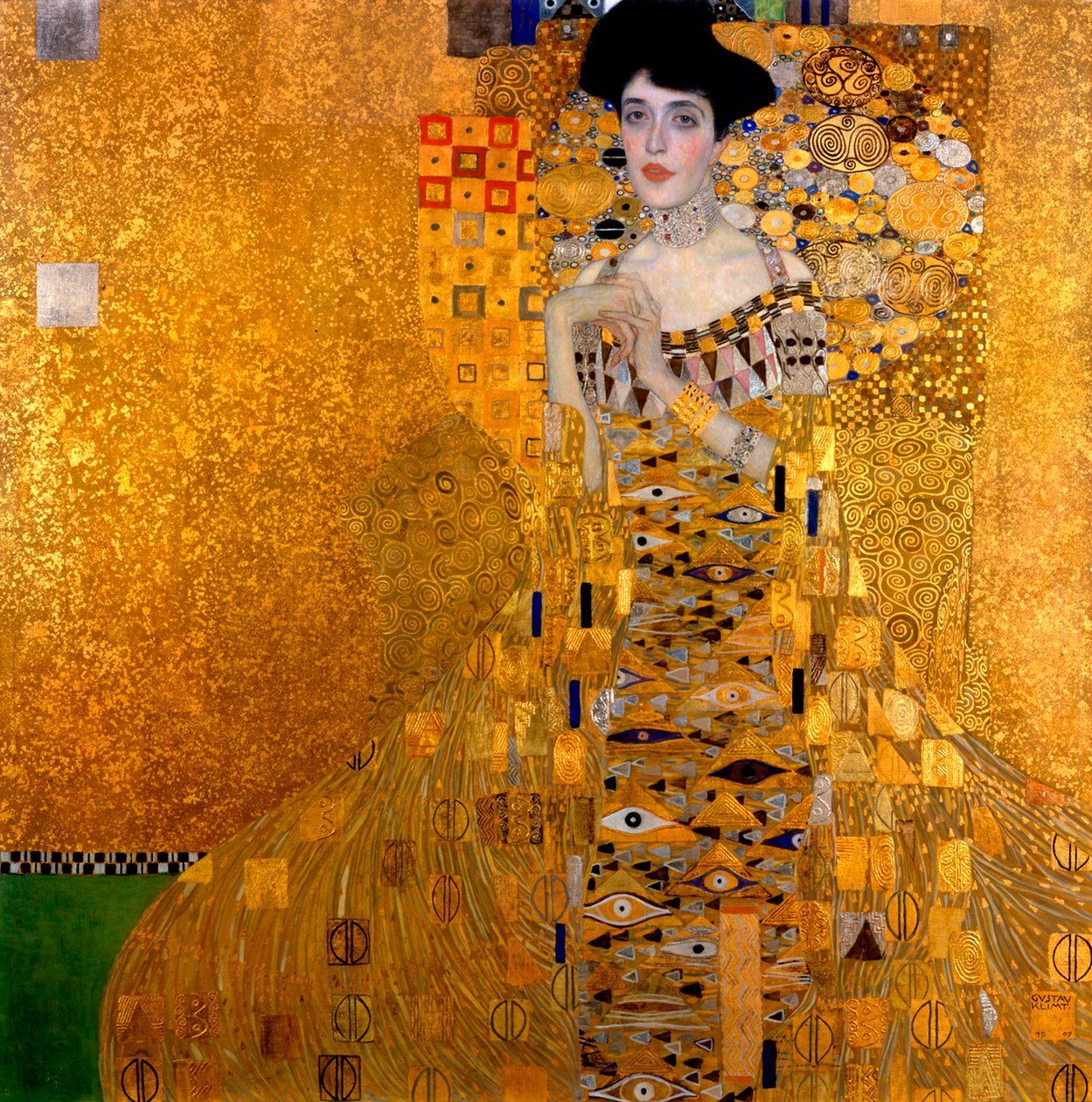 Adele Bloch-Bauer I, 1907 door Gustav Klimt
