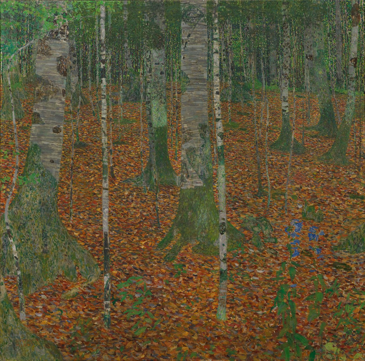 Berkenbos, 1903 door Gustav Klimt
