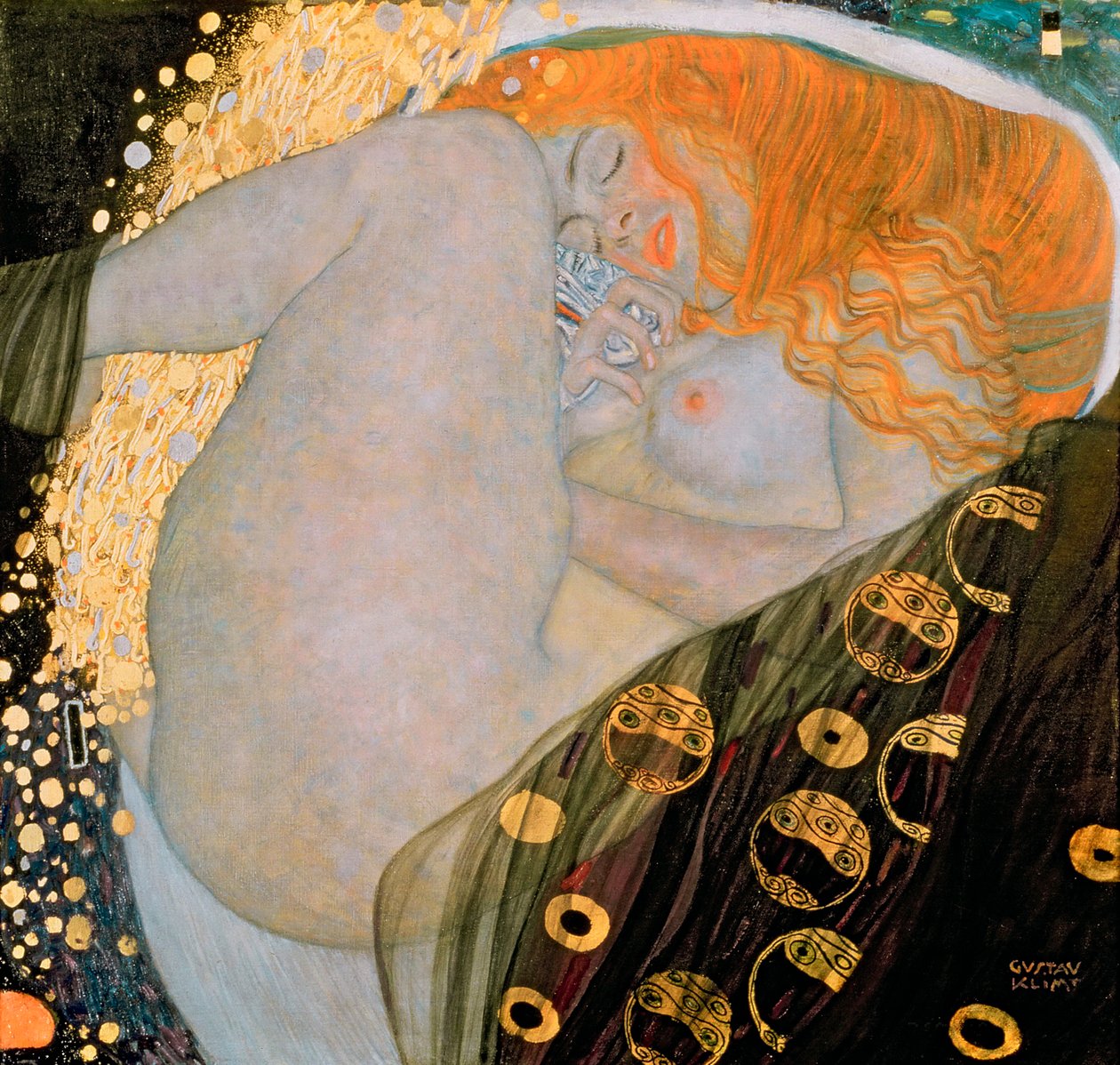 Danaë, 1907 door Gustav Klimt