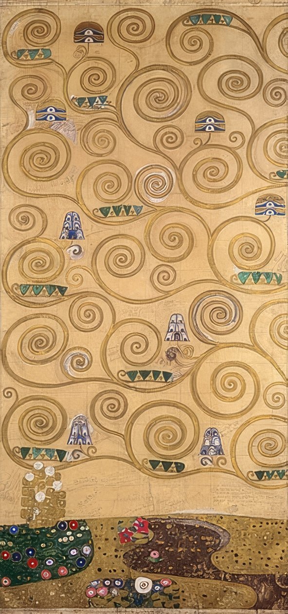 Ontwerp voor de Stocletfries (detail) door Gustav Klimt