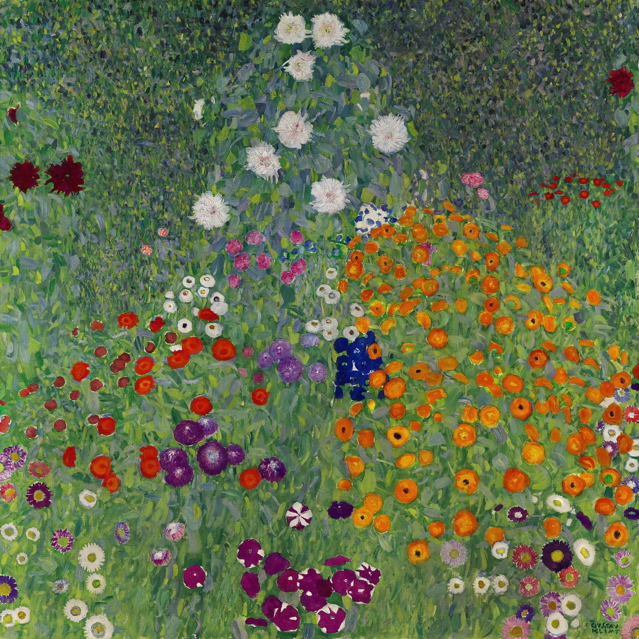 Boerderijtuin, 1907 door Gustav Klimt