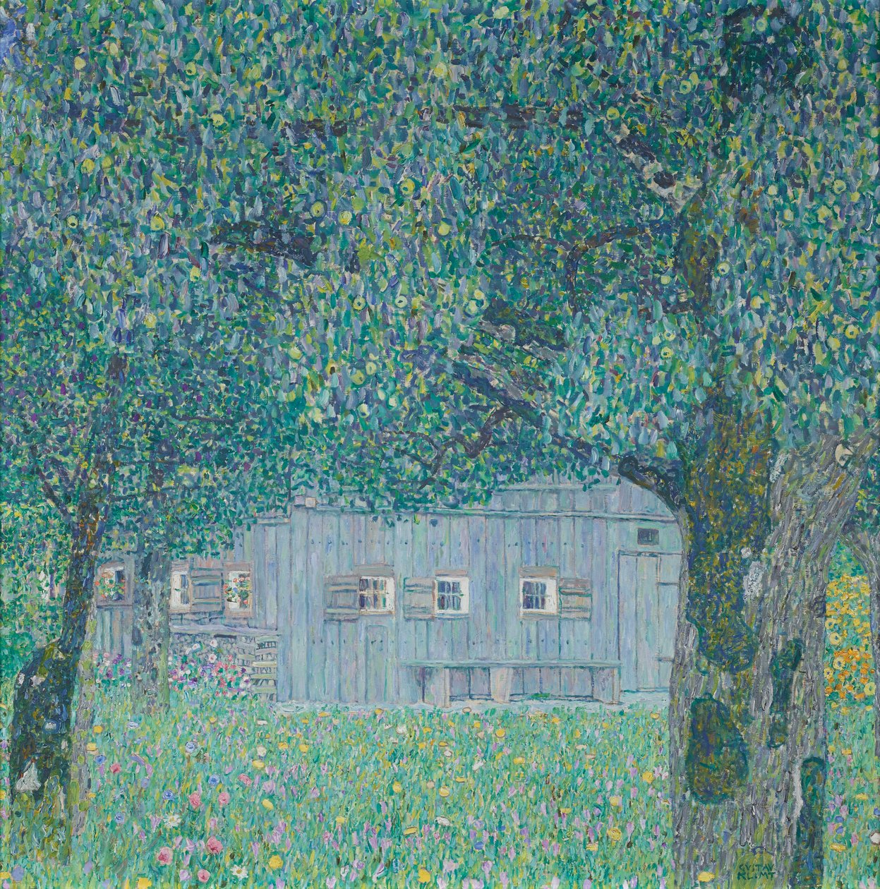 Boerderij in Opper-Oostenrijk door Gustav Klimt