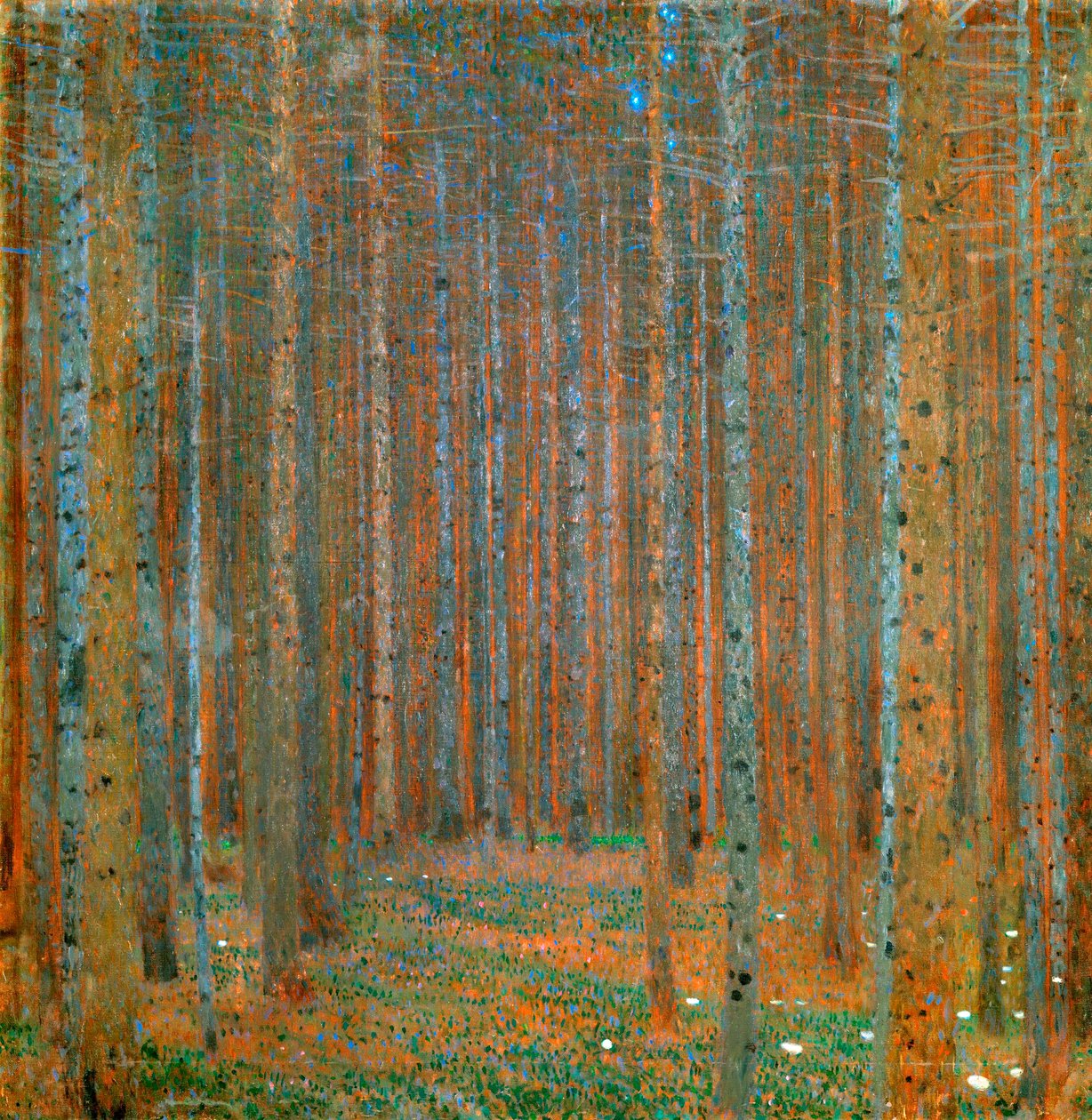 Sparrenbos I, 1901 door Gustav Klimt