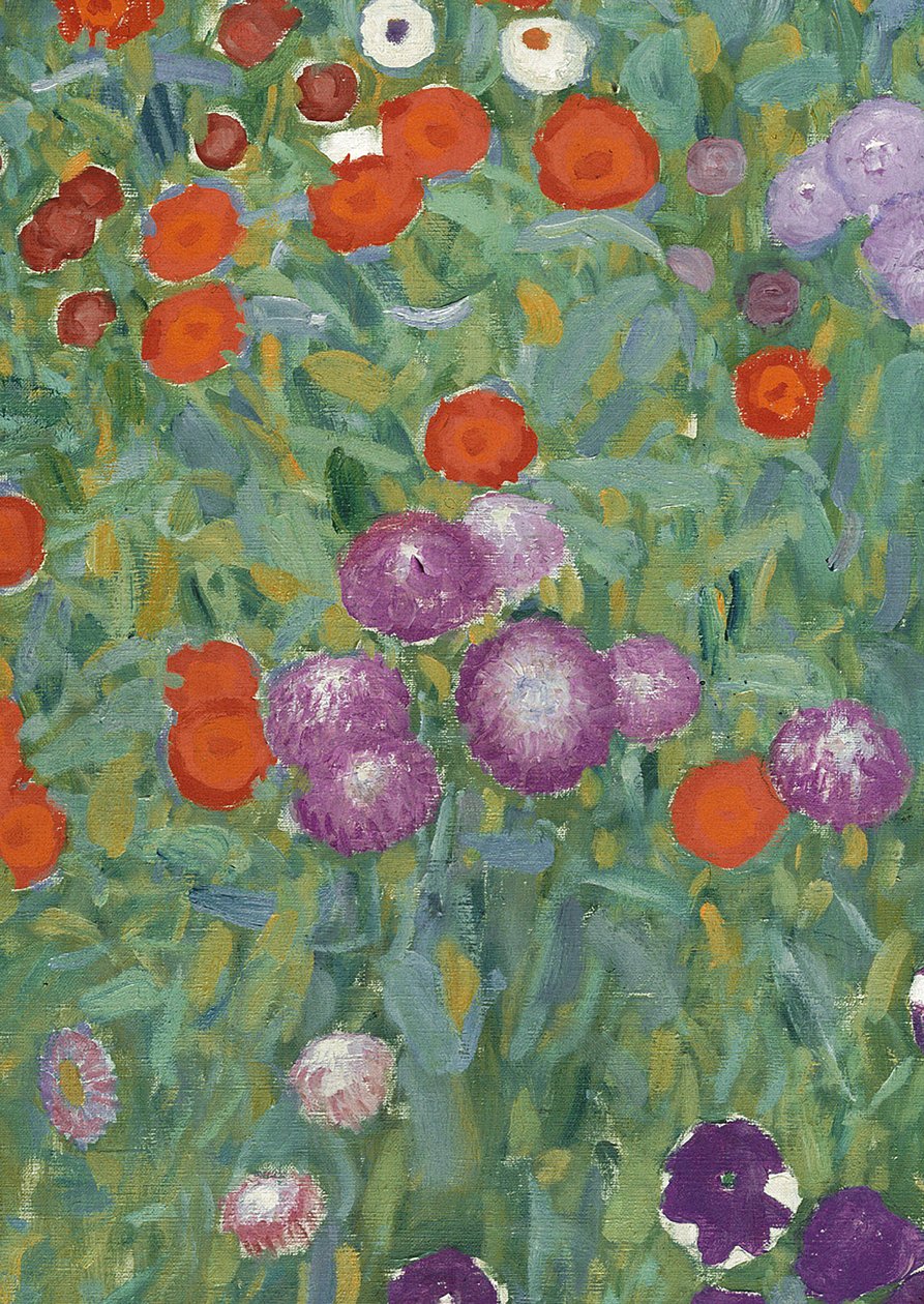 Bloementuin door Gustav Klimt