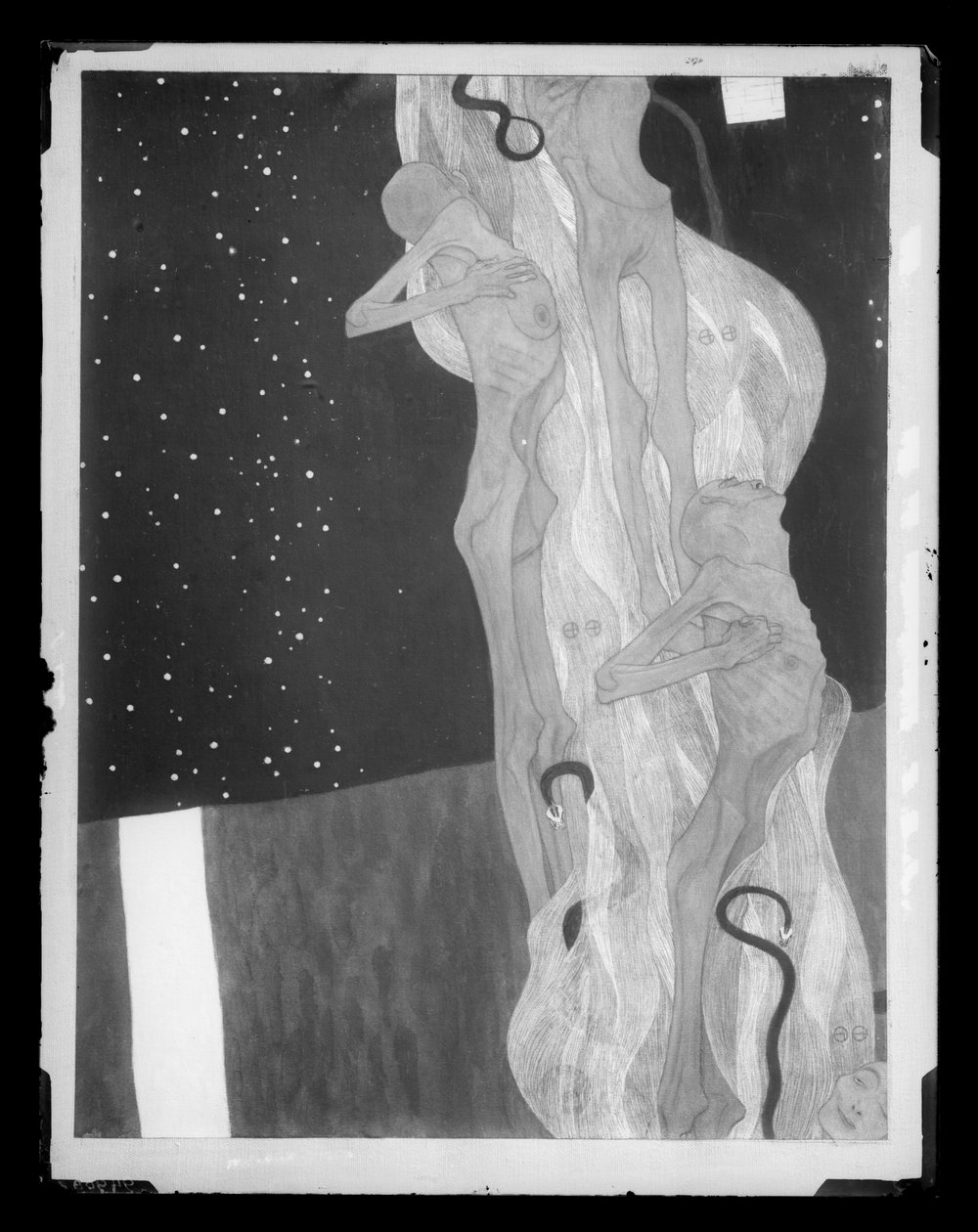 Uit het Rijk van de Dood door Gustav Klimt