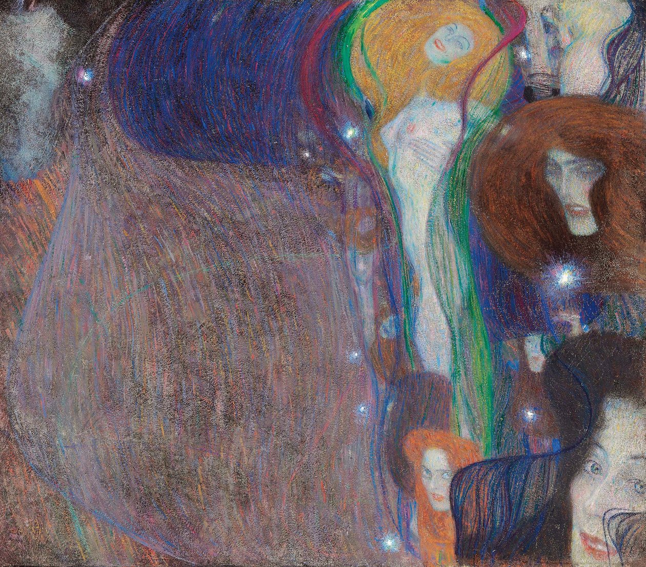Spooklichten door Gustav Klimt