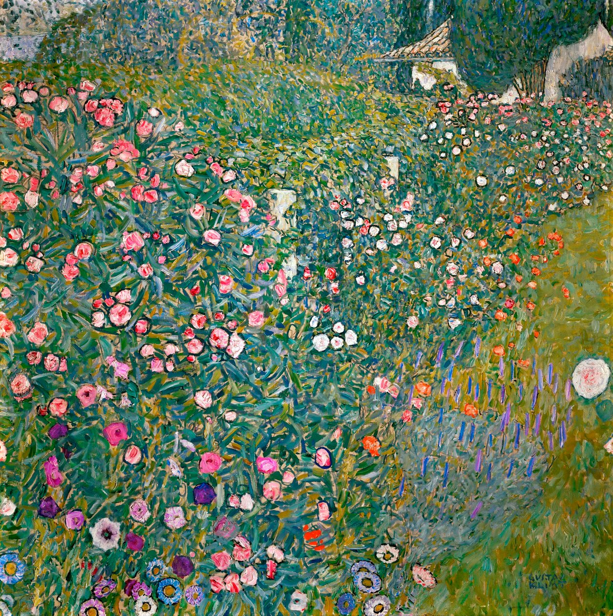 Italiaans tuinbouwlandschap, 1913 door Gustav Klimt