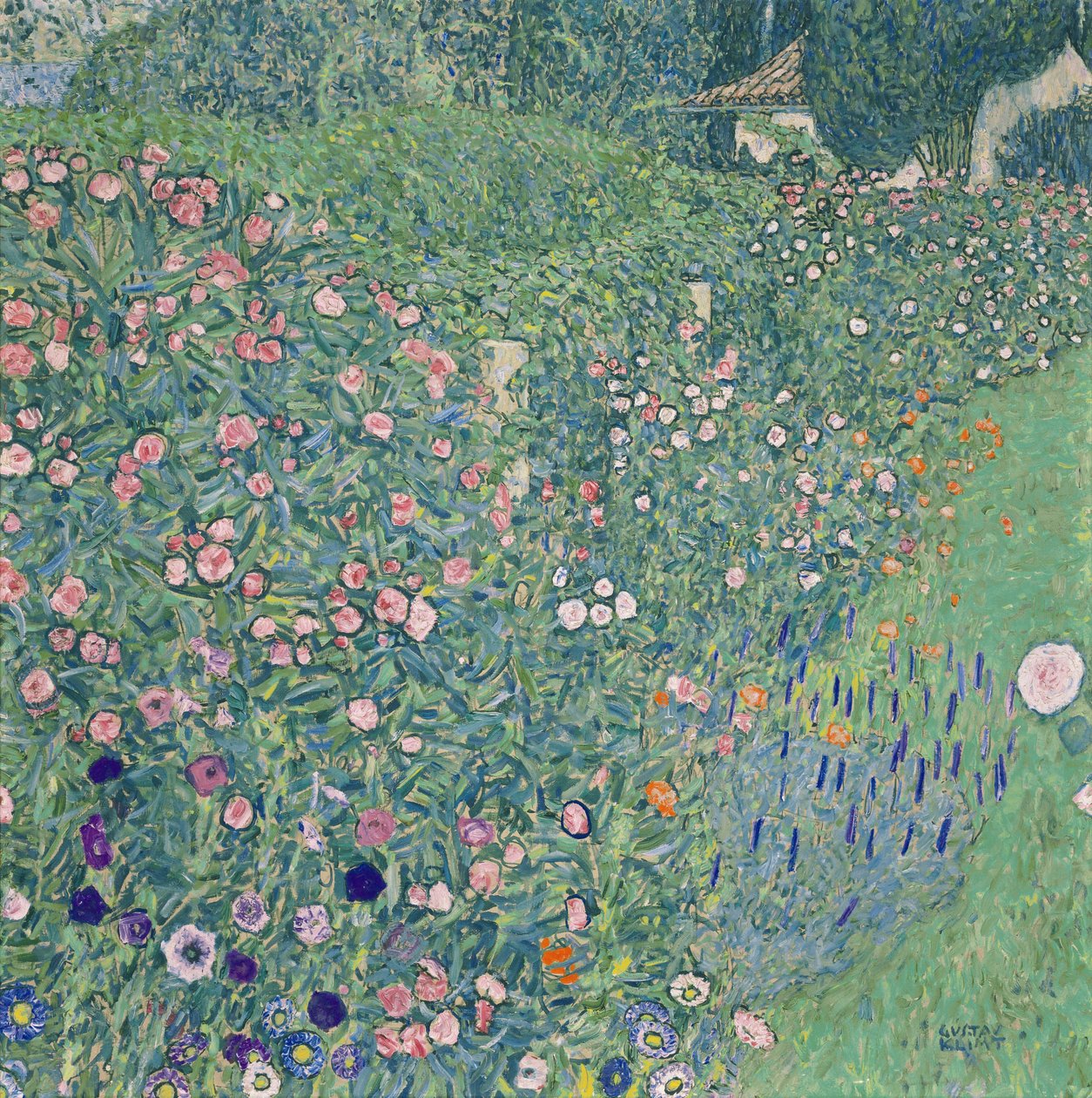 Italiaans tuinbouwlandschap, 1913 door Gustav Klimt