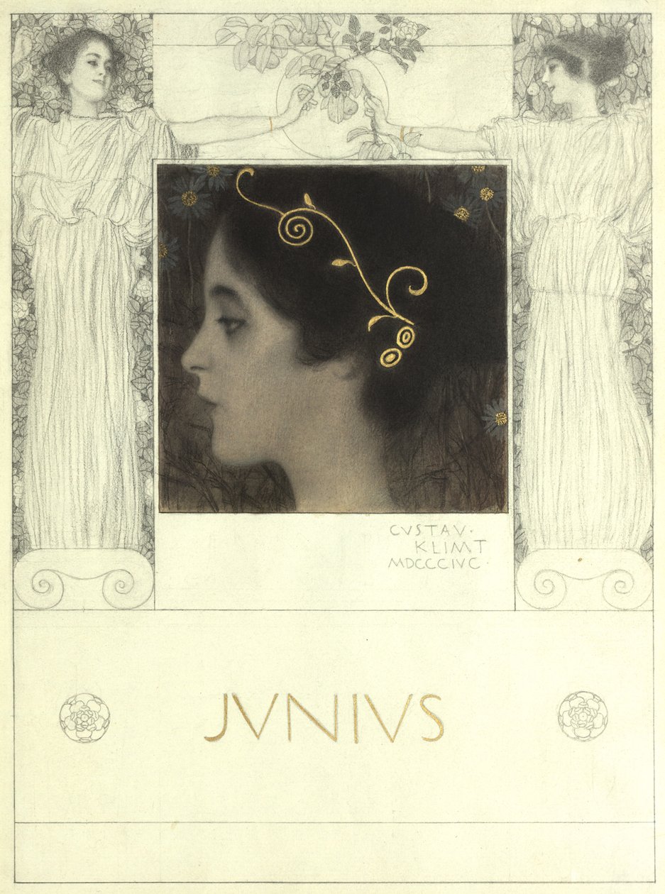 Juni door Gustav Klimt