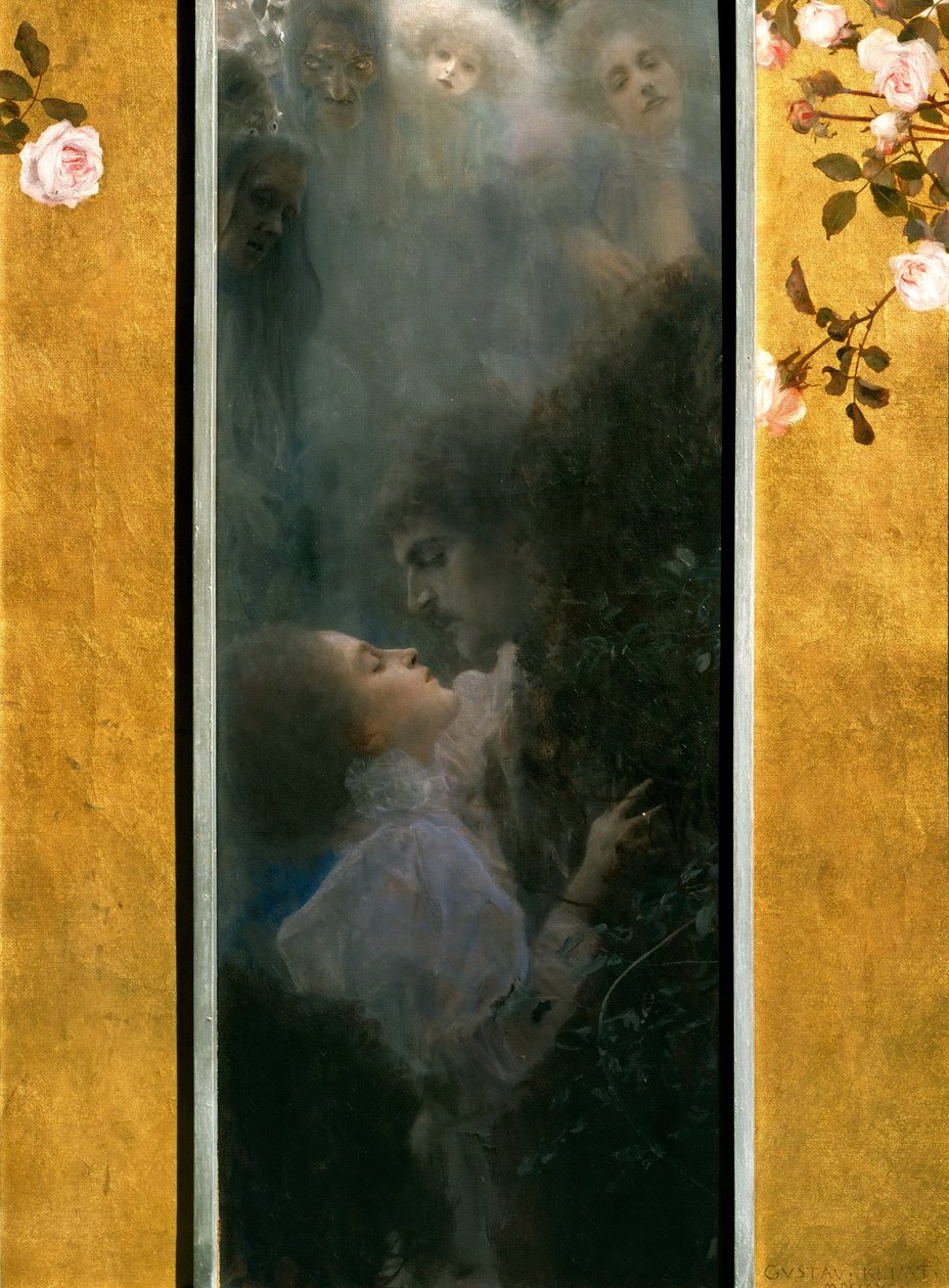 Liefde, 1895 door Gustav Klimt
