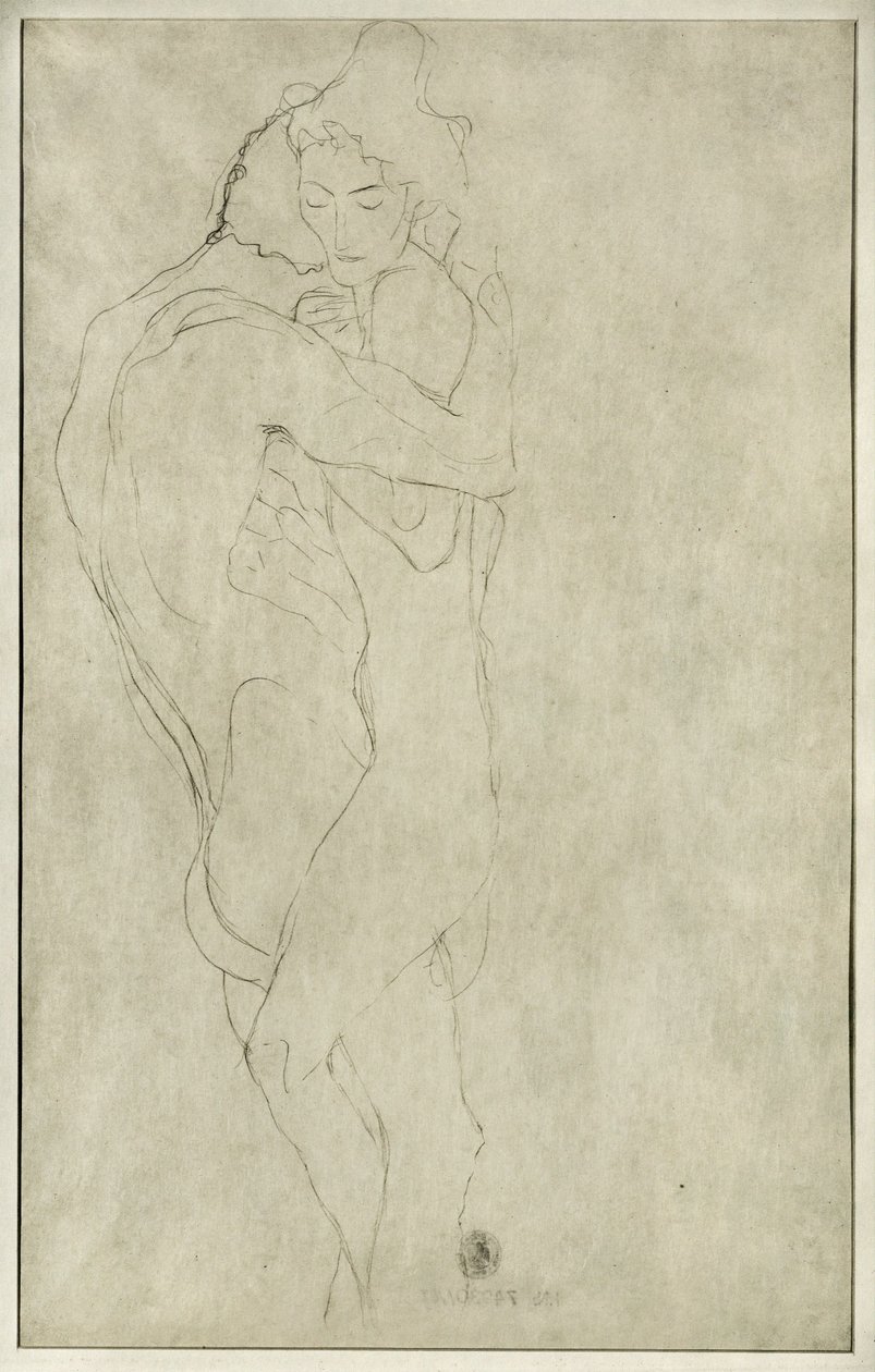Liefhebbers door Gustav Klimt