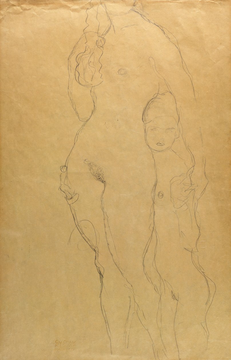 Moeder en dochter door Gustav Klimt