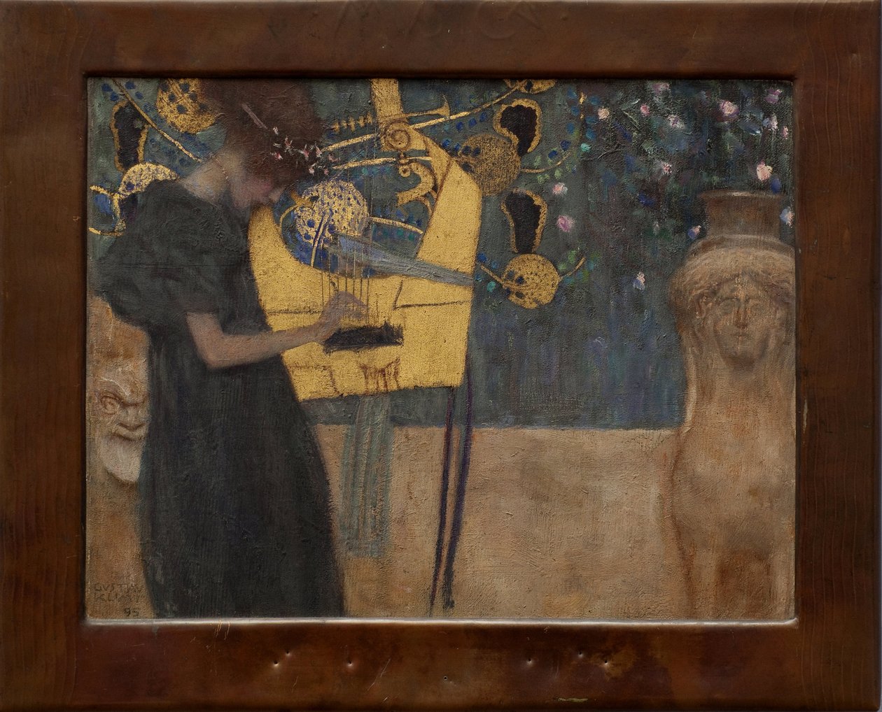 Muziek I door Gustav Klimt